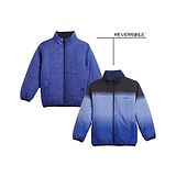 Okane Knit Full Sleeves Reversible Jacket - Navy Blue