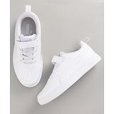 Puma Solid Color Casual Shoes With Velcro Closure - White