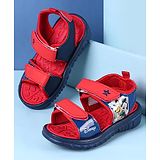 Cute Walk by Babyhug Disney Velcro Closure Sandals with Mickey Mouse Print - Navy Blue