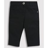 Tiny Girl Solid Denim Paddle Pant - Black