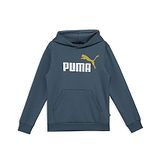 PUMA Full Sleeves Brand Name Printed Hooded Sweatshirt - Grey