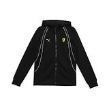 PUMA Cotton Full Sleeves Brand Logo Printed Hooded Jacket - Black