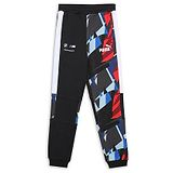 PUMA Cotton Abstract Printed Track Pants - Black