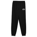 PUMA Brand Name Printed Track Pants -   Black