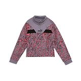 PUMA Cotton Full Sleeves Abstract Printed Sweatshirt - Purple