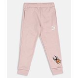 PUMA Brand Logo Printed Lounge & Track Pants - Pink