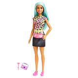 Barbie Makeup Artist Fashion Doll with Teal Hair and Career Themed  with Accessories Multicolor - Height 29 cm