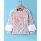 Wingsfield Full Sleeves Sequin Embellished Pullover - Pink