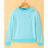 Wingsfield Full Sleeves Striped Pullover - Sea Green