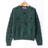 Wingsfield Full Sleeves Self Designed Pullover - Green