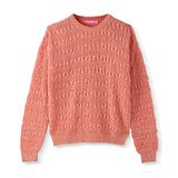 Wingsfield Full Sleeves Self Designed Sweater - Orange