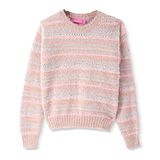 Wingsfield Full Sleeves Self Designed Striped  Sweater - Beige