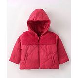 Wingsfield Full Sleeves Solid Hooded Jacket - Red