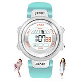 Spiky Premium Round Multi-Functional Sports Digital Kids Watch for Boys and Girls - Turquoise