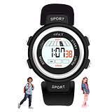 Spiky Premium Round Multi-Functional Sports Digital Kids Watch for Boys and Girls - Black