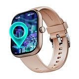 boAt Wave Sigma Smart Watch 3 w/Turn-by-Turn Navigation, 2.01" (5.1 cm) HD Display, Bluetooth Calling, Crest+ OS, QR Tray, Watch Face Studio, Coins, Emergency SOS Smart Watch for Men & Women - Cherry Blossom