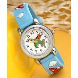 Stoln Stol'n Round Dial Aeroplane Applique Analog Wrist Watch - Blue