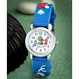 Stoln Stol'n Round Dial Creative Design Analog Wrist Watch - Skyblue