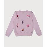 GINI & JONY Full Sleeves Floral Printed Sweatshirt - Pink