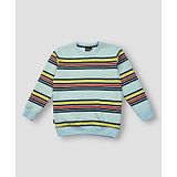 GINI & JONY Full Sleeves Striped Sweatshirt - Blue