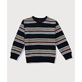 GINI & JONY Full Sleeves Striped Sweatshirt - Navy