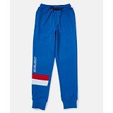 GINI & JONY Full Length Brand Name Printed Track Pant - Blue