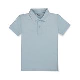 GINI & JONY Cotton Woven Half Sleeves Solid Color Polo T-Shirt - Blue