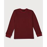 GINI & JONY GINI AND JONY Full Sleeves Solid Tee - Maroon