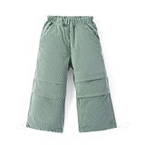 Little Kangaroos Woven Full Length Trouser Pant With Solid Colour - Olive Green