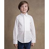 One Friday Full Sleeves Comfort Solid Shirt - White