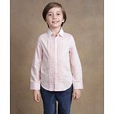 One Friday Full Sleeves Pleated Design Shirt - Pink