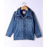 Under Fourteen Only Denim Full Sleeves Solid Jacket - Blue