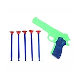 Aditi Toys Kids Toy Gun Set with 5 Vacuum Stick Darts - Safe & Durable Toy for Hand-Eye Coordination and Intellectual Development (Green)