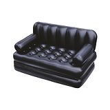 Bestway 5 in 1 Inflatable 3 Seater Queen Size Vinyl Sofa Cum Bed ( Black)