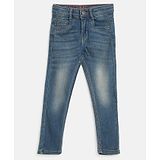 Tales & Stories Denim Solid Slim Fit Mid Rise Jeans - Blue