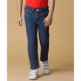 Tales & Stories Denim Solid Slim Fit Stretchable Jeans - Blue