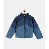 Tales & Stories Cotton Full Sleeves Solid  Jacket - Blue