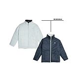 OKANE Woven Full Sleeves Reversible Padded Jacket - White & Blue