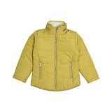 OKANE Woven Full Sleeves High Neck Padded Quilted Jacket with Pockets - Yellow