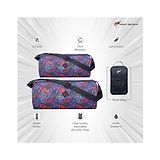 KP Bags 3PC Set Small & Medium bag with shoe bag, Durable bag, Printed Gym Bag,Stylish Duffle, Sports Bags for Men and Women Premium Carry-on Bag for Multi-Purpose,Dust Resistant bag, Side Pocket,Water Bottle holder,(Multi Color)