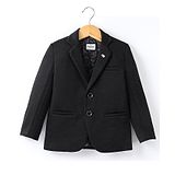 Noddy Full Sleeves Solid Blazer - Black