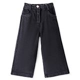 Little Kangaroos Woven Full Length Solid Denim Jeans - Black