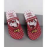 Kidsville Hello Kitty Featuring Kitty White Printed Flip Flops - Red