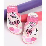 Kidsville Hello Kitty Featuring Kitty White Printed Flip Flops - Pink