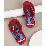 Kidsville Marvel Featuring  Spiderman Printed Flip Flops - Red