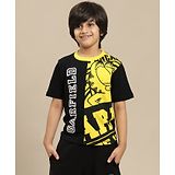 Kidsville Garfield Featuring Half Sleeves Character Printed Tee - Yellow & Black