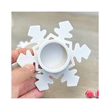 Athena Shokunin Stellar Snowflake Tea-light Holder-  White- 0.175kg