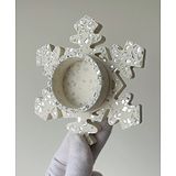 Athena Shokunin Stellar Snowflake Tea-light Holder-  Mother of Pearls- 0.175kg