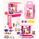 Aditi Toys Kitchen Set for Girls  24-Piece Pretend Play Cooking Set in a Portable Suitcase with Wheels