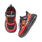 Skechers Casual Shoes with Velcro Closure with Disney  Cars Print - Black & Red